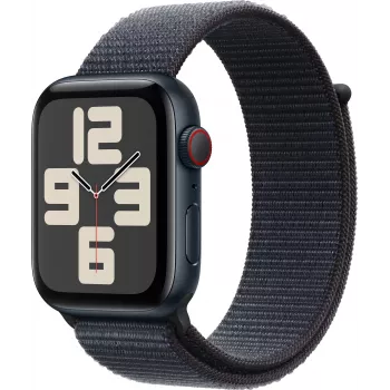 Apple Watch SE 2 GPS + Cellular 44mm, medianoche, Sport Loop (MRHC3ET/A)