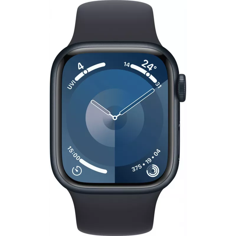 Apple Watch 9 GPS + Cellular 41mm, medianoche, Sport Band M/L (MRHT3ET/A)