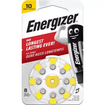 Energizer 10 (PR70) pilas zinc-aire para audífonos, 1,45 V, pack de 8