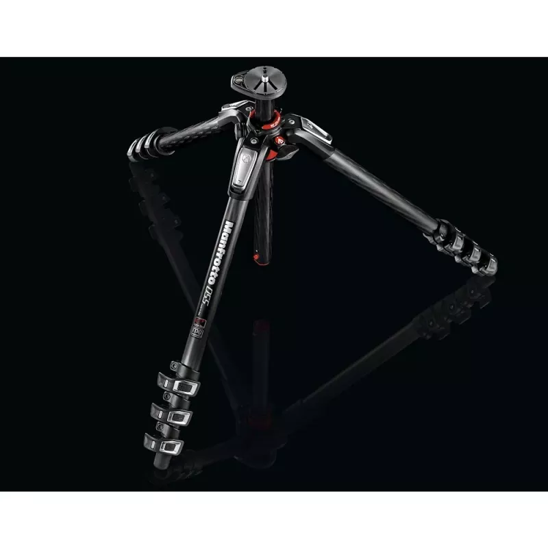 Manfrotto MT055CXPRO4 055 XPRO trípode de carbono, negro