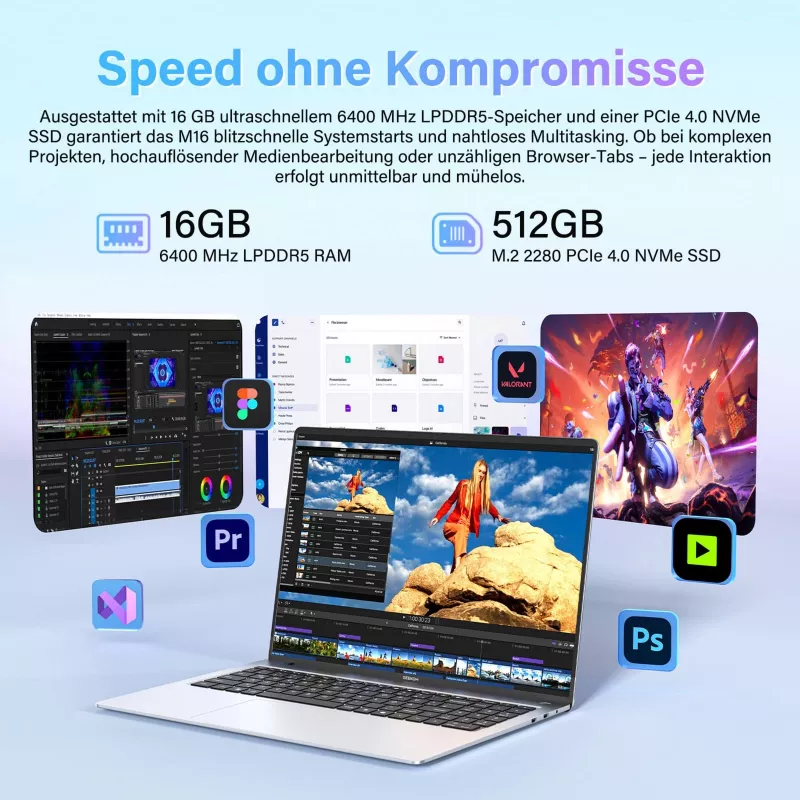 GEEKOM GeekBook M16 Portátil 16