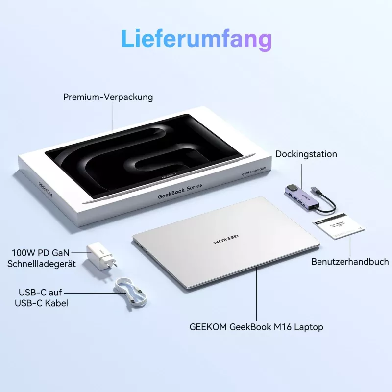 GEEKOM GeekBook M16 Portátil 16