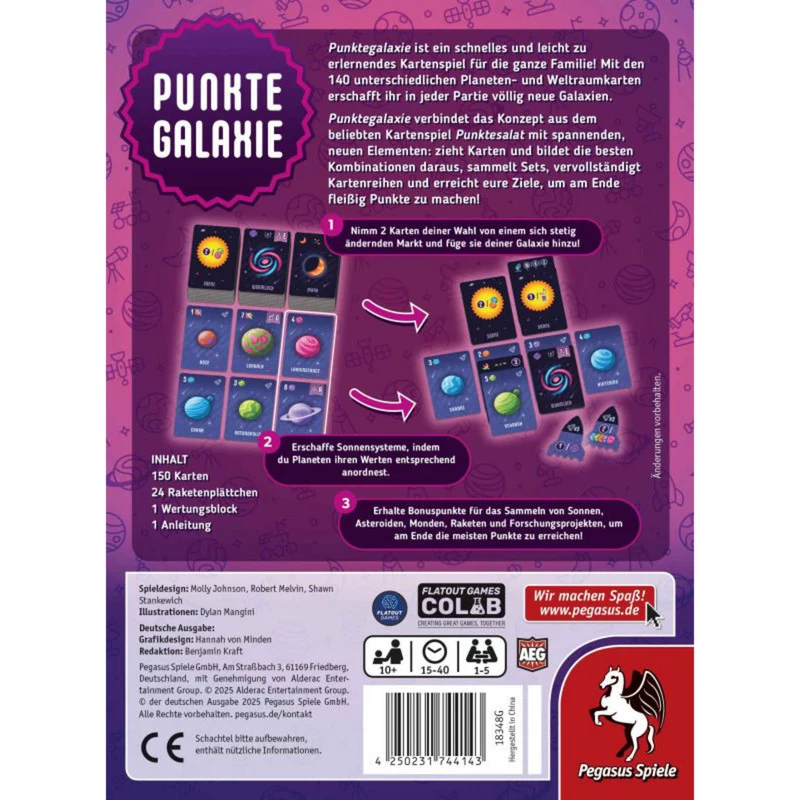 PEGASUS Punktegalaxie Funda TPU para iPhone 11 - Transparente/Negro