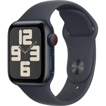 Apple Watch SE 2 GPS + Cellular 40mm, medianoche, Sport Band M/L (MRGA3ET/A)