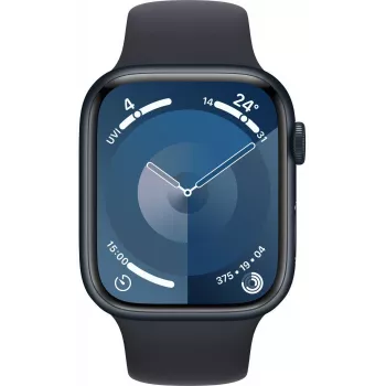 Apple Watch 9 GPS + Cellular 45mm, medianoche, Sport Band M/L (MRMD3ET/A)