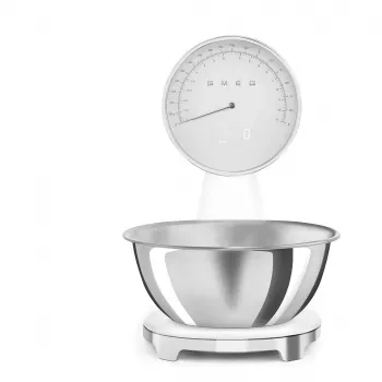 Smeg KSF01WHWW báscula de cocina 50's Style, 1,8 L, blanca