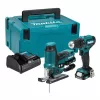Set combinado a batería Makita CLX252SAJ 12V max CXT con taladro atornillador DF333D, atornillador de impacto TD110D, 2 baterías de 2,0Ah, cargador y maletín Makpac