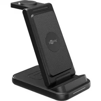 Cargador inalámbrico 3 en 1 GOOBAY, 15 W (Negro)