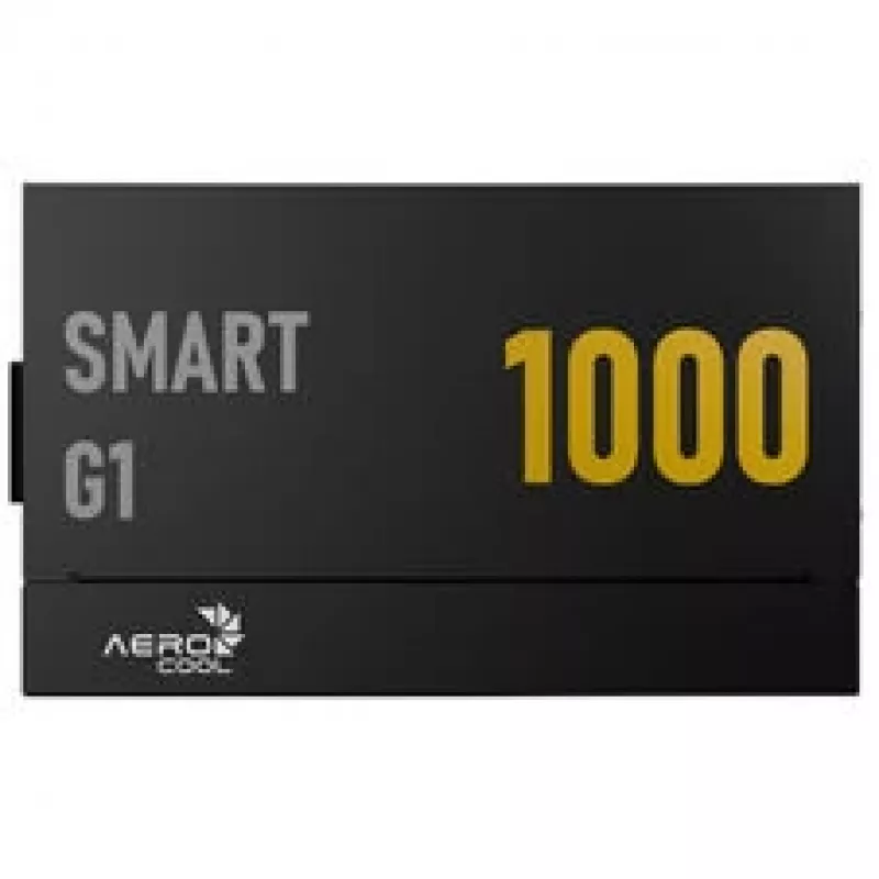 Fuente de alimentación Aerocool Smart G1 80 PLUS Gold, PCIe 5.1, ATX 3.1 - 1000 Watt, Negro