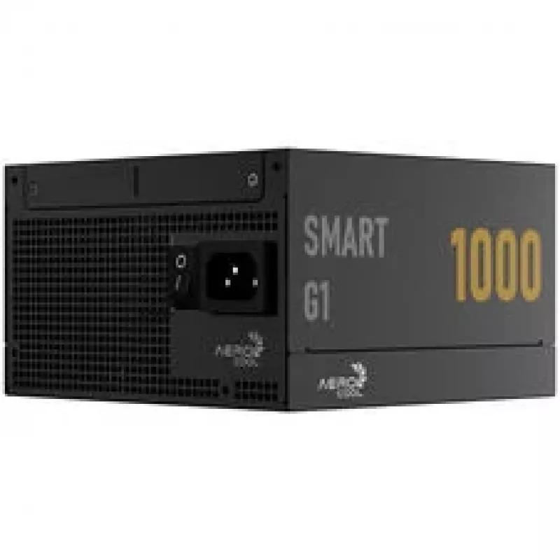 Fuente de alimentación Aerocool Smart G1 80 PLUS Gold, PCIe 5.1, ATX 3.1 - 1000 Watt, Negro