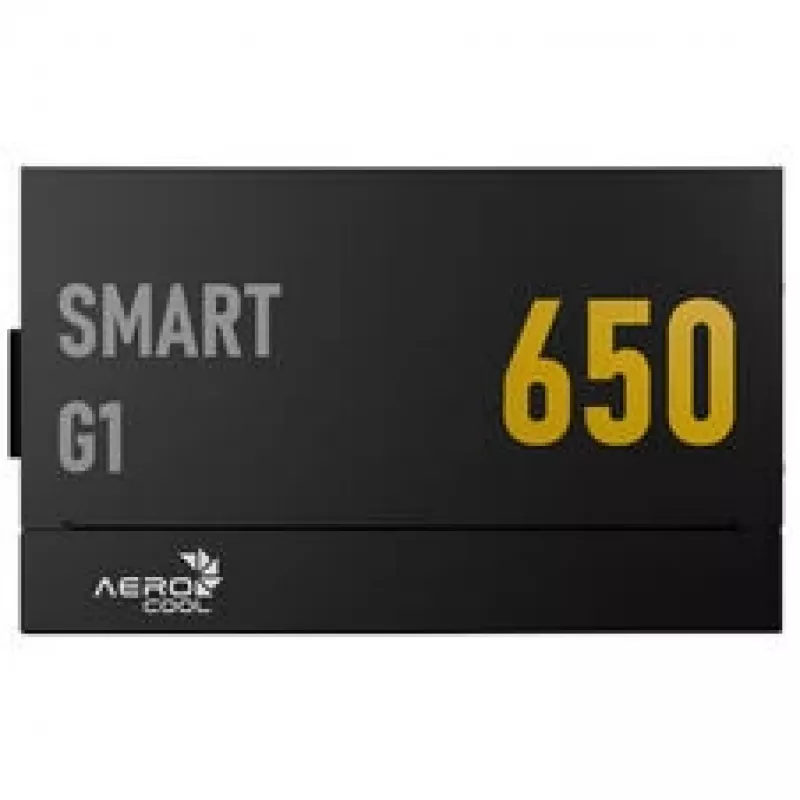 Fuente de alimentación AeroCool Smart G1 80 PLUS Gold, PCIe 5.1, ATX 3.1 - 650 Watt, Negro