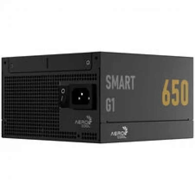 Fuente de alimentación AeroCool Smart G1 80 PLUS Gold, PCIe 5.1, ATX 3.1 - 650 Watt, Negro