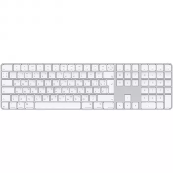 Apple Magic Keyboard con Touch ID y teclado numérico, distribución rusa, teclas blancas (MXK73RS/A)