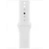 Apple Watch Series 8 GPS + Cellular 41mm caja de acero inoxidable con correa Sport Band, plata/blanco (MNJ53EL/A)