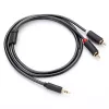 Cable de audio Ugreen 2x RCA a 3,5 mm 1,5 m Negro
