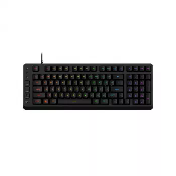 HP HyperX Eve 1800 Teclado gaming mecánico - 60% compacto, switches HyperX Red, RGB, 1000 Hz