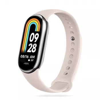 TECH-PROTECT ICONBAND Correa de repuesto de silicona para Xiaomi Smart Band 8 / 8 NFC, Beige