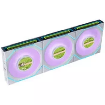 Lian Li UNI FAN SL-INF 120 FLEX Wireless ARGB Reverse Blade ventilador de 120 mm, pack de 3, blanco
