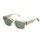 POLICE SPLP24-5406S9 Gafas de sol polarizadas rectangulares para hombre, montura negra, lentes grises, 54/20/145 mm