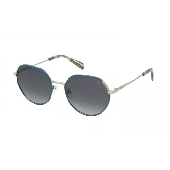 Gafas de sol de mujer TOUS mariposa STO454550492 - Montura de acetato Havana marrón con lentes marrón degradado, protección UV400, 55/19/135 mm