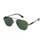Gafas de sol de hombre POLICE SPLP30-590627 diseño rectangular - Montura negra, lentes grises, protección UV400
