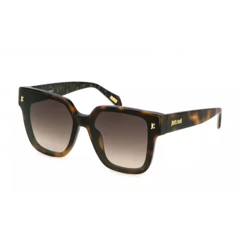 Gafas de sol de mujer JUST CAVALLI SJC089 mariposa oversize con lentes marrón degradado - 65/13/140 mm