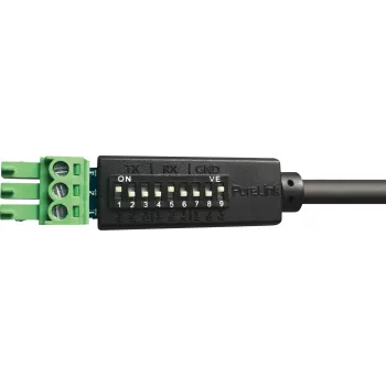 Cable de control serie RS-232 PureLink PureTools, Phoenix 3 polos a conector macho DB9, 1m, asignación de pines conmutable, negro
