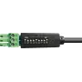 Cable de control serie RS-232 PureLink PureTools, Phoenix 3 polos a conector macho DB9, 1m, asignación de pines conmutable, negro