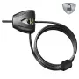 Candado de cable ajustable Master Lock Python 8417EURDPRO – 1,8 m acero trenzado, negro, 2 llaves