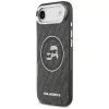 KARL LAGERFELD IML Glitter Karl & Choupette Heads Logo funda MagSafe para iPhone Air, negro
