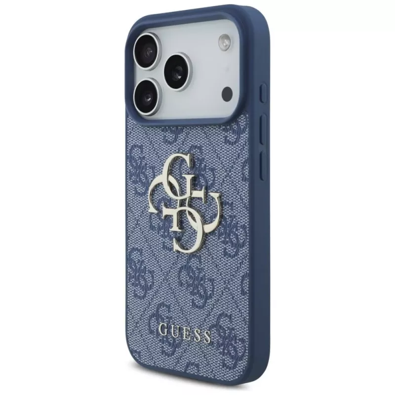 GUESS 4G Big Logo funda rígida para Apple iPhone 17 Pro / 18 Pro - azul