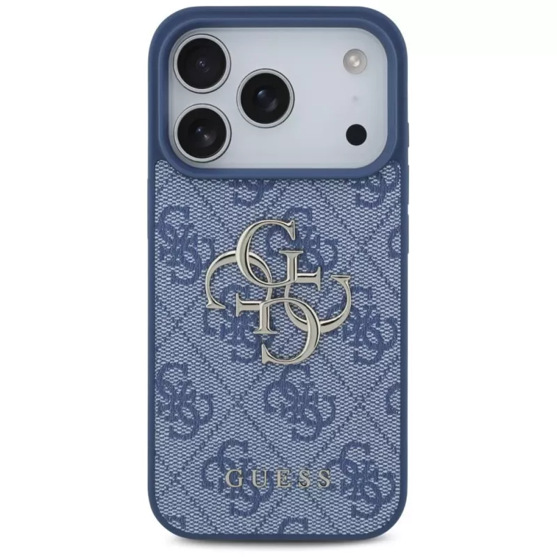 GUESS 4G Big Logo funda rígida para Apple iPhone 17 Pro / 18 Pro - azul