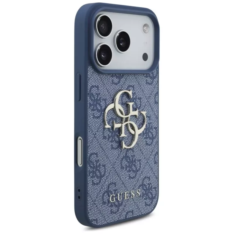 GUESS 4G Big Logo funda rígida para Apple iPhone 17 Pro / 18 Pro - azul