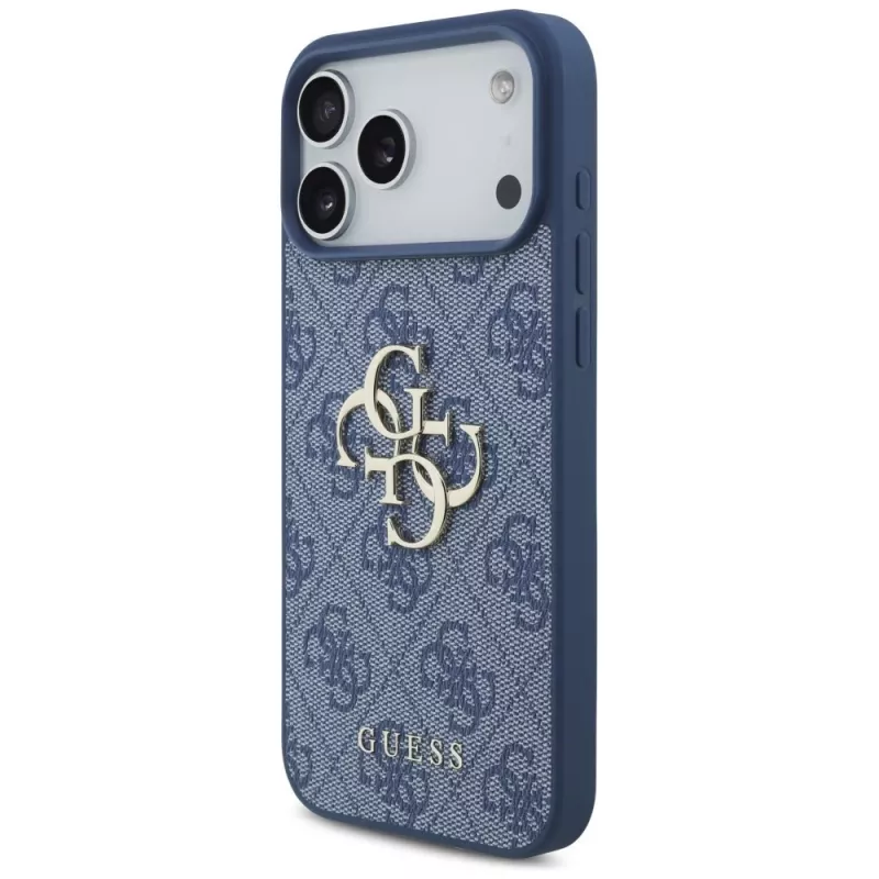 Guess 4G Big Logo funda protectora para iPhone 17 Pro Max / 18 Pro Max - azul