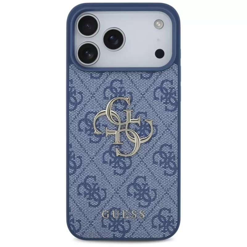 Guess 4G Big Logo funda protectora para iPhone 17 Pro Max / 18 Pro Max - azul