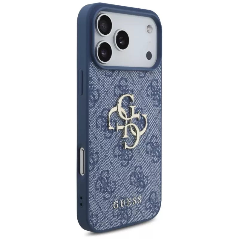 Guess 4G Big Logo funda protectora para iPhone 17 Pro Max / 18 Pro Max - azul
