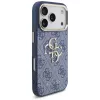 Guess 4G Classic Logo funda para Apple iPhone 18 Pro / 17 Pro, azul con detalles dorados