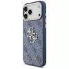 Guess 4G Big Classic Logo funda para iPhone 18 Pro Max / 17 Pro Max, azul y dorado