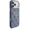 Guess 4G Big Classic Logo funda para iPhone 18 Pro Max / 17 Pro Max, azul y dorado