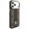 Guess 4G Stripe Round and Classic Logos funda MagSafe para iPhone 18 Pro / 17 Pro - marrón
