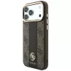 Guess 4G Stripe Round & Classic Logos funda MagSafe para iPhone 18 Pro Max / 17 Pro Max - marrón