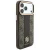 Guess 4G Stripe Round & Classic Logos funda MagSafe para iPhone 18 Pro Max / 17 Pro Max - marrón