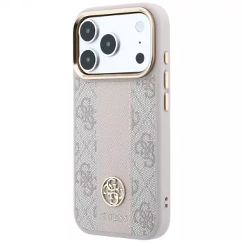 GUESS 4G Stripe Round and Classic Logos funda MagSafe para iPhone 18 Pro Max / 17 Pro Max - Rosa