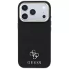 Guess Saffiano Small 4G & Classic Logo funda MagSafe para Apple iPhone 17 Pro Max / 18 Pro Max - negro