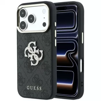 Guess 4G & Big Strass Logo funda para iPhone 17 Pro Max / 18 Pro Max - negro