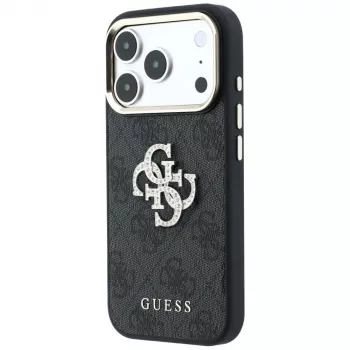 Guess 4G & Big Strass Logo funda para iPhone 17 Pro Max / 18 Pro Max - negro