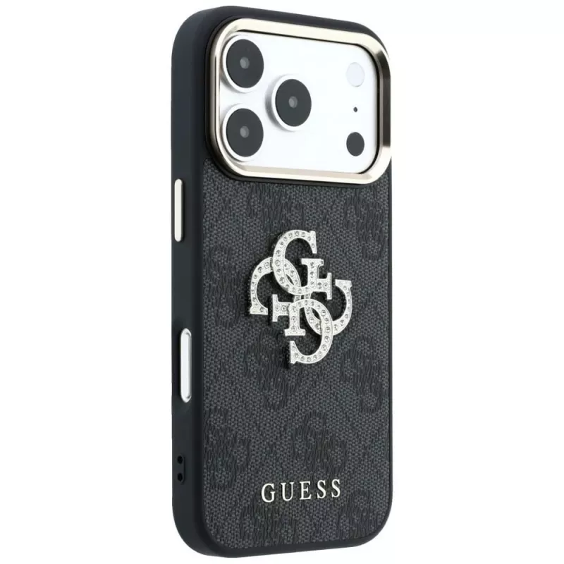 Guess 4G & Big Strass Logo funda para iPhone 17 Pro Max / 18 Pro Max - negro