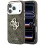 GUESS 4G & Big Strass Logo funda trasera para Apple iPhone 17 Pro Max / 18 Pro Max - marrón