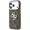 GUESS 4G & Big Strass Logo funda trasera para Apple iPhone 17 Pro Max / 18 Pro Max - marrón