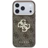 GUESS 4G & Big Strass Logo funda trasera para Apple iPhone 17 Pro Max / 18 Pro Max - marrón